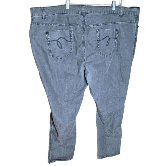 Avenue Denim Women 30W Tall Washed Black/ Gray Denim "Skinny" Stretch Jeans - Picture 3 of 8